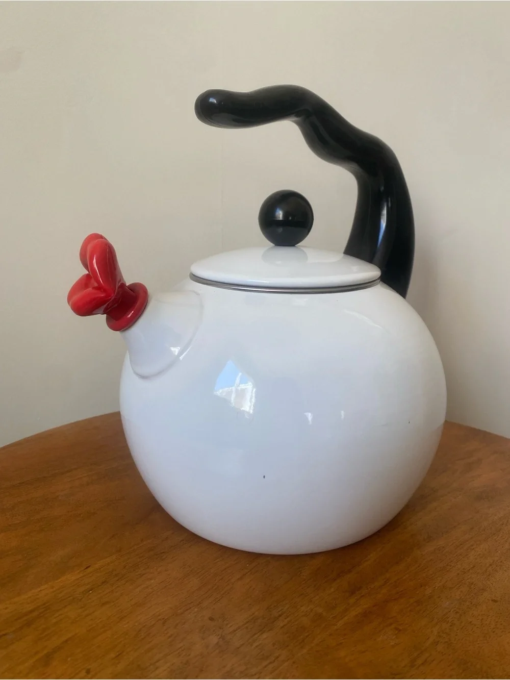 Vintage Whistling Lips Enamel Tea Kettle